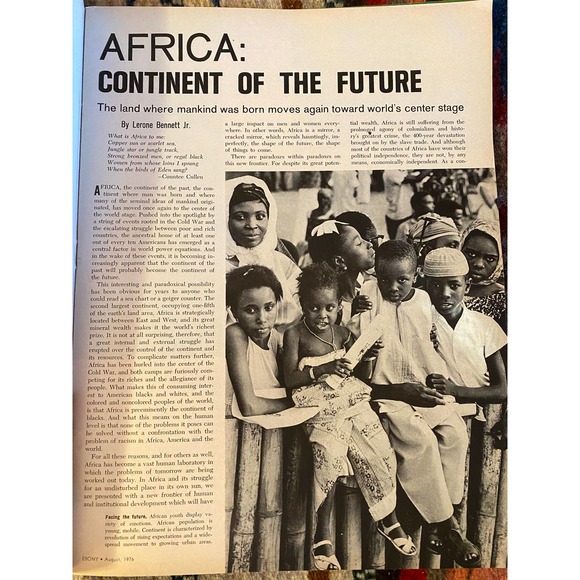 Vintage August 1976 Ebony SPECIAL ISSUE Magazine with Featured Cover, “AFRICA…k - Picture 4 of 15